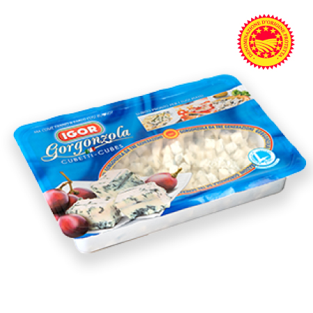 Gorgonzola doux en cubes DOP 500g