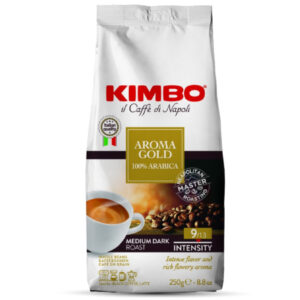 Café gold arabica Kimbo en grains 250g