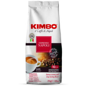 Café espresso Napoli Kimbo en grains 250g